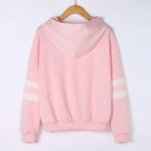 Vente en gros de sweats à capuche pour femmes avec fermeture éclair intégrale, nouveau design, impression de logo personnalisé sur le devant, pour l'hiver - Product Image 5