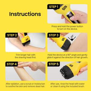 Épilateur Électrique Rechargeable Sans Fil 3-en-1 : Pince à Épiler, Rasoir, et Dissolvant de Callosités avec Rouleau Anti-Douleur pour Visage et Corps (à Piles) - Product Image 3