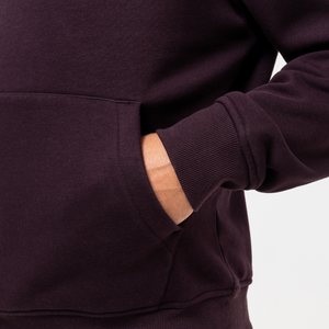 Sudadera con Capucha Bordada Color Granate para Hombre, de Algodón Grueso Personalizado, Estilo Holgado, 400-500 Gramos, Ecológica - Product Image 6