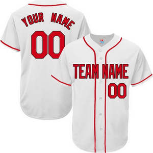 Jersey de béisbol en blanco para hombre con uniforme de béisbol al por mayor totalmente personalizado diseño personalizado al por mayor logotipo personalizado servicio OEM - Product Image 5
