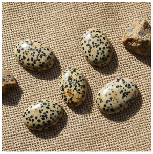 หินแจสเปอร์ดัลเมเชียนธรรมชาติคุณภาพสูง สำหรับทำเครื่องประดับ จำหน่ายในราคาขายส่งจำนวนมาก - Product Image 2