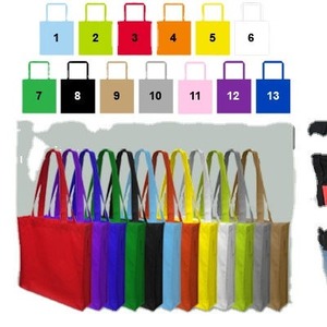 Bolsas de compras promocionales personalizadas de alta calidad, impermeables, con acabado mate sólido, no tejidas, tamaño mediano A3, serigrafía impresa - Product Image 1