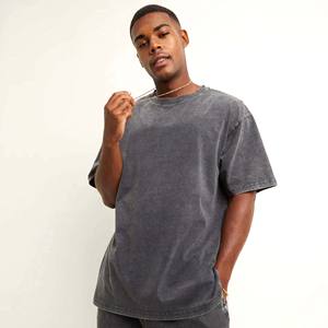 Venta al por mayor 2024 algodón orgánico hombres camiseta logotipo personalizado diseño OEM ODM ácido lavado en blanco camiseta - Product Image 1