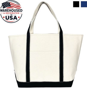 Bolsa de Lona Resistente Estilo Bohemio Riverside, con Abertura Superior y Bolsillos Delanteros con Cremallera, para la Playa, Compras, Viajes de Verano - Product Image 1