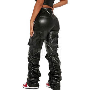 กางเกงหนังผู้หญิงสุดอินเทรนด์ วัสดุนุ่มและทนทาน สวมใส่สบาย คุณภาพสูงสำหรับการสวมใส่ในชีวิตประจำวัน - Product Image 2