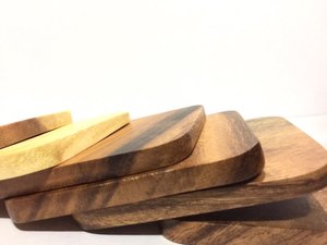 Assiettes de service à thé ou à café, 6 pièces, nouveau Design, à bas prix, abordable, couleur bois naturel, dessous de plat/tapis faits main, accessoires de cuisine - Product Image 5