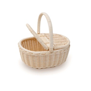 Best Choice Good Quality Natural Rattan Picnic Basket with Thermo <b>Bag</b> Using for <b>Food</b> <b>Storage</b> OEM Acceptable Custom Logo From HNH - Product Image 4