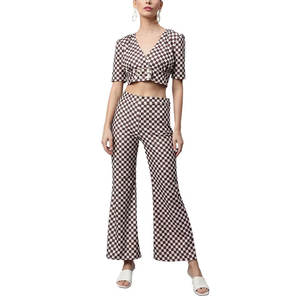 Pantalon évasé décontracté taille haute personnalisable 2025 pour homme, 100 % coton, écologique, motif droit, bas évasé brodé - Product Image 1