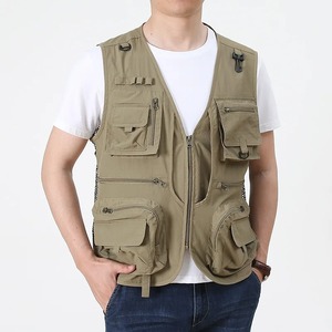 เสื้อกั๊กสำหรับผู้ชาย, เสื้อกั๊กสำหรับใส่ตกปลาเดินเขาแบบยุทธวิธี14กระเป๋าสำหรับฤดูร้อน - Product Image 3