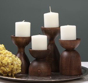 Contenedor de velas de madera más nuevo, candelabros ecológicos para Decoración de mesa y eventos - Product Image 6