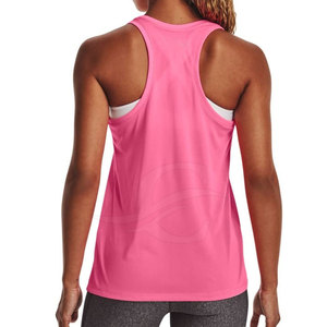 Camiseta sin mangas de punto transpirable para mujer de calidad superior, logotipo personalizado, estilo deportivo, gran oferta para uso en el gimnasio - Product Image 4