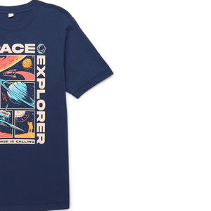 Camiseta de Manga Corta con Cuello Alto de Algodón Premium, Costuras Duraderas, Tacto Suave, Colores Vibrantes, Corte Moderno, Tela de Algodón - Product Image 2