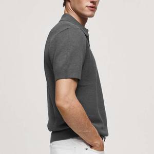 เสื้อโปโลมีซิปครึ่งตัวของผู้ชายเสื้อคอตตอนพลัสไซส์ผ้าคอตตอนใส่เล่นกอล์ฟเสื้อ2025พื้นออกแบบได้ตามต้องการสำหรับฤดูร้อน - Product Image 2