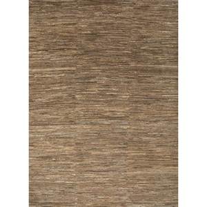 พรมขนสัตว์ถักมือรุ่น Cx-2497 สีเบจ-น้ำตาลลายทาง สำหรับห้องนั่งเล่น ห้องโถง ทางเดิน ขนาด 10 มม. รูปทรงสี่เหลี่ยมผืนผ้า แบบจิ๊กซอว์ ทำจากปอกระเจา - Product Image 1