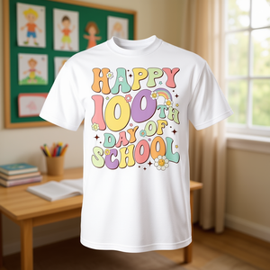 Maglietta per il 100° giorno di scuola, design originale per insegnanti - Product Image 3