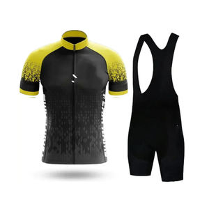 Conjunto de Ropa de Ciclismo Transpirable y Ecológica de Diseño Superior, Jersey de Ciclismo de Secado Rápido con Pantalones Cortos con Tirantes, Prendas Premium de Spandex/Algodón - Product Image 3