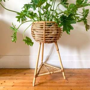 Best Selling Metal Bamboo Handmade Rattan Large <b>Plant</b> Pots Planters Indoor Outdoor Garden Tall Planter Pots Rattan <b>Basket</b> - Product Image 5