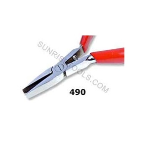 Pince nez plat de 5 pouces avec outils de bijoutier à ressort - Product Image 1