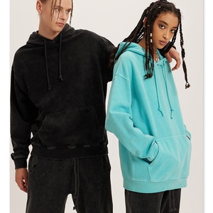 Sudadera con Capucha de Algodón 100% Vintage Lavada al Ácido de 430 g/m² para Invierno, Unisex, de Alta Calidad, Antiencogimiento - Product Image 6