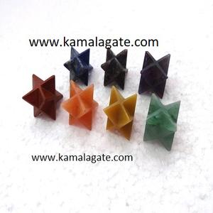 7-Chakra Merkaba Healing Reiki Set avec boîte en bois Crystal Set Ciblage Chakra Healing Semi-Precious Stone Crafts - Product Image 3