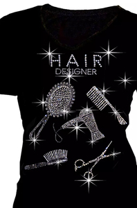 Últimas camisas de mujer con diamantes de imitación Camisetas de mujer de alta calidad Manga corta en precio al por mayor Camisas de mujer con diamantes de imitación - Product Image 4