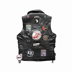 Vest <b>Canvas</b> <b>Jackets</b> Genuine Cowhide High Quality Custom Made Unique Design Moto Biker Style Winter Waterproof Breathable Custom - Product Image 3