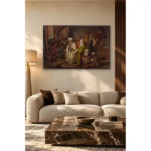 Impression sur toile « Fida Amadeo Preziosi Shopping in the Covered Bazaar » - Product Image 3