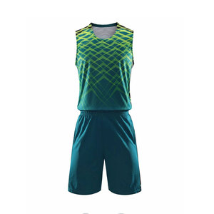 Maillot de basket-ball réversible en polyester 100% personnalisable OEM ensemble d'uniformes d'entraînement respirants pour hommes nouveaux vêtements de basket-ball - Product Image 1