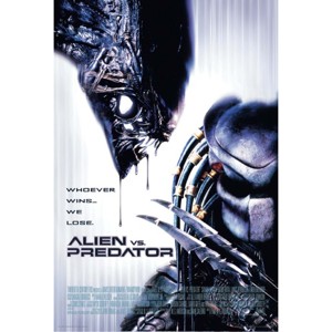 Style moderne Alien Vs. Affiche Predator pour décoration murale avec le slogan « Quiconque gagne, nous perdons » sur papier résistant - Product Image 1