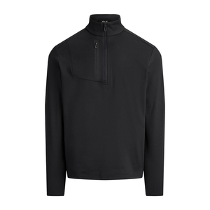 Sweat-shirt à col rond à manches longues pour homme, coupe classique premium, jersey extensible, fermeture éclair, hiver, léger, mélange de coton - Product Image 3