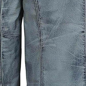 แจ็กเก็ตหนังแกะมีฮู้ดสำหรับผู้ชาย, มีสไตล์น้ำหนักเบาปกเสื้อมีกระเป๋าของตกแต่งคุณภาพสูงสินค้าใหม่สำหรับฤดูหนาว - Product Image 6