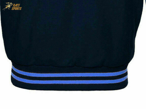 Chaqueta con letras de béisbol personalizada para adultos y jóvenes, chaqueta universitaria con manga de cuero de color real para hombre - Product Image 5