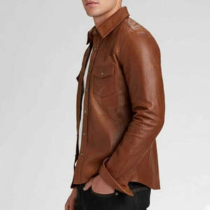 Camisas de Cuero Elegantes para Hombre, Tela Resistente, Ajuste Cómodo, Material Suave de Primera Calidad, Ideal para la Oficina y Uso Casual - Product Image 6