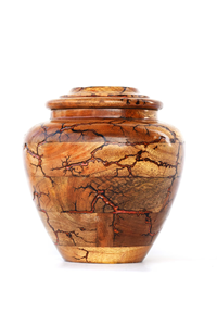 Urna de cremación de madera de mango Lichtenberg, urnas de cremación hechas a mano con incrustaciones de resina roja para cenizas humanas y Mascotas - Product Image 3