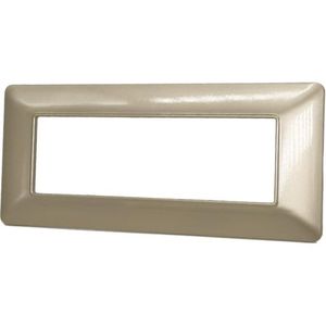 Placa de cubierta de tecnopolímero de 6 módulos, color champán - Product Image 2