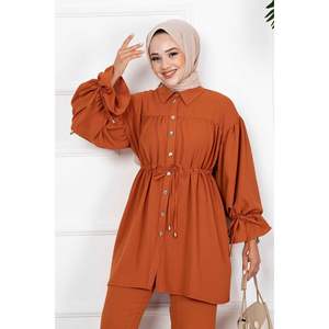 Princess Aerobin Ensemble 2 pièces modeste Hijab Tan avec accessoire gratuit - Product Image 1