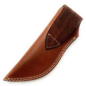 Funda ligera impermeable de cuero de grano completo de alta calidad con correa de hebilla segura para cuchillo de caza OEM/ODM personalizable - Product Image 5