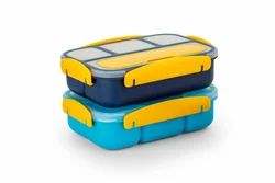 Fusion Bento <b>Lunch</b> <b>Box</b> <b>Kids</b> Adults 1300ml 4 Compartments Leakproof BPA Free Microwave Dishwasher Freezer Safe Spoon Fork - Product Image 4