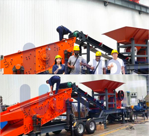 Chất lượng cao Nhỏ Xách Tay đá đá Máy nghiền, đá granit Bazan đá cẩm thạch máy nghiền nhỏ, điện thoại di động máy nghiền hàm động cơ diesel - Product Image 4