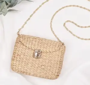 Hot Trend Eco Friendly Straw Bag And Summer Water Hyacinth Bag Handmade From Best Supplier in Vietnam