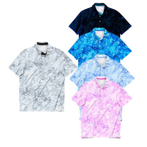 Chemises de golf bleues de haute qualité pour hommes avec logo personnalisé Chemises de golf avec logo personnalisé vente en gros - Product Image 6