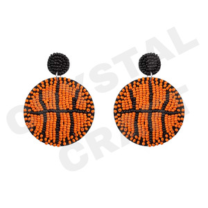 Comprar Pendientes Nvenf con Cuentas Halloween para Mujer Color Patriótico Naranja Blanco Azul para Boda o Día DE LOS Caídos - Product Image 3