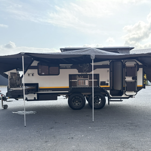 Caravane hybride tout-terrain de luxe 4 places Conqueror UEV-25 Style 4x4, camping-car d'expédition, remorque tout-terrain hors réseau, à vendre - Product Image 4
