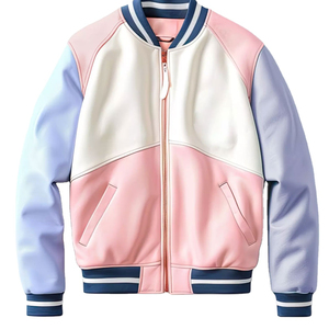 MOVA TEXTILE OEM Services Chaqueta universitaria de piel de oveja genuina para hombre de alta calidad Chaqueta de béisbol Letterman de invierno popular - Product Image 3