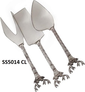 มีดตัดเนยและชีสสแตนเลสสีเงินสำหรับใช้ในครัวที่บ้านบรรจุภัณฑ์และโลโก้ได้ตามต้องการ - Product Image 4