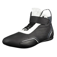 Chaussures de moto Go Kart Cuir de course imperméable en cuir Bottes d'équitation imperméables pour moto Chaussures de sport Chaussures de course automobile