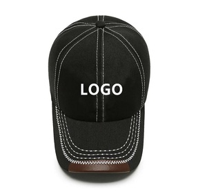 2024 unisexe mode casquettes de Baseball personnalisé brodé Logo parasol extérieur chapeau pour hommes Polyester/coton lettre motif Style - Product Image 3