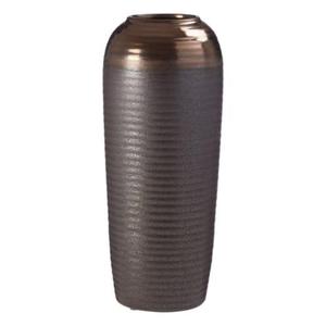 Elegante jarrón de metal con artesanía antigua detallada para espacios de lujo acabado plateado pulido forma y tamaño personalizados - Product Image 6