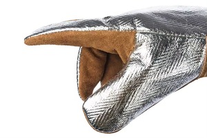 Sécurité industrielle en cuir de chèvre de qualité supérieure Gants de soudage Tig en cuir de grain Manchette longue en cuir fendu et résistant à la chaleur - Product Image 4