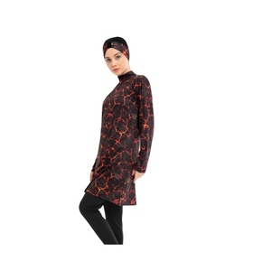 Comfortable Long Sleeve Modest Swimwear for Muslim Women <b>Full</b> Coverage Sporty Islamic Style <b>Hijab</b> Burka Eco-Friendly Quick Dry - Product Image 2